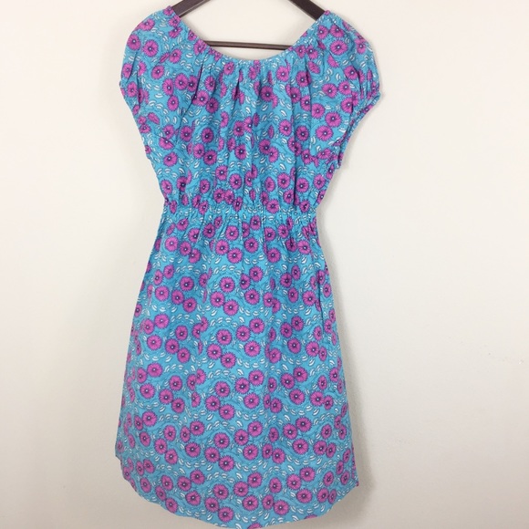 Happy Off-The-Shoulder Floral Vine Printed Dress - Picture 3 of 4